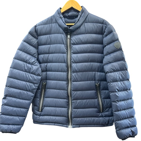 GUESS Men’s Navy Blue Light Packable Realdown JKT Jacket - Picture 3 of 14